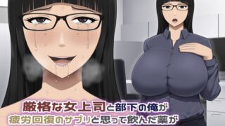 RJ01383124 img main 320x180 - 厳格な女上司と部下の俺が疲労回復のサプリと思って飲んだ薬が実は媚薬だった話