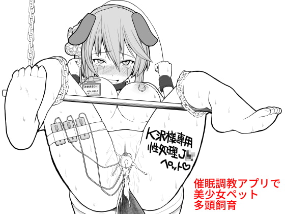 RJ221289 img main - 催○調教アプリで美少女ペット多頭飼育