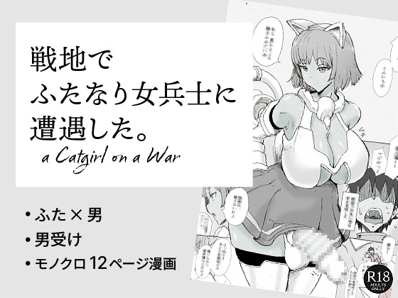 RJ01053391 img main - 戦地でふたなり女兵士に遭遇した。a Catgirl on a War