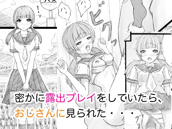 RJ01297478 img main - 密かに露出プレイをしていたら、おじさんに見られた