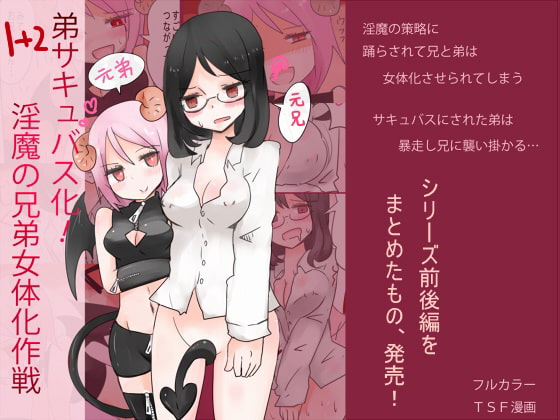 RJ170994 img main - 弟サキュバス化!淫魔の兄弟女体化作戦1+2